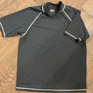 Boy's Black Swim Shirt Rash Guard